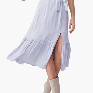 PAIGE Light Purple Midi Skirt